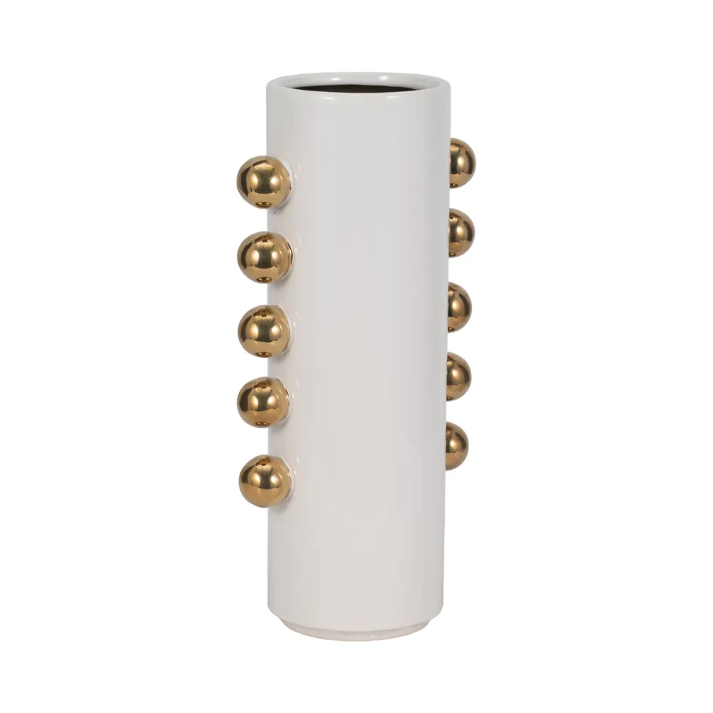 GARSONHAM WHITE VASE 16 (IN)