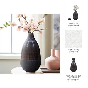CARLINFIELD BROWN VASE 15 (IN) 10
