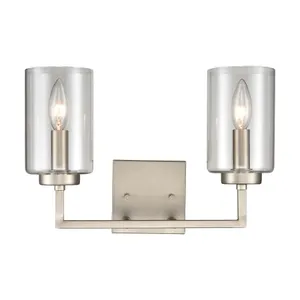 West End 14.5'' Wide 2-Light Vanity Light - Brushed Nickel 1
