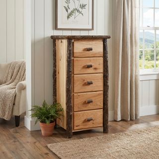 Hickory Log Storage Chest - Standard - Cinnamon