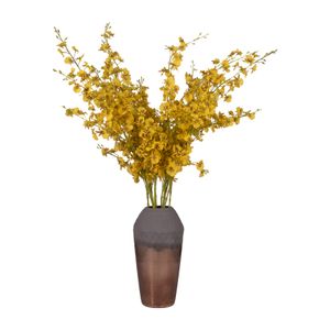 DAYTONSHAW BRONZE GLASS VASE 14 (IN) 4