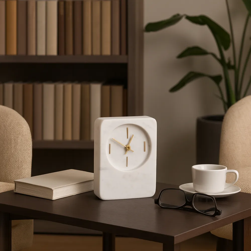 GLENNROSE WHITE CLOCK 7 (IN)