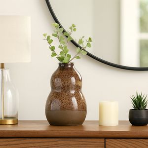 HARLEMHAVEN BROWN VASE 12 (IN) 12