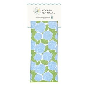 Blue Hydrangea Eco Kitchen Tea Towel 6