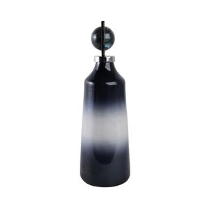 HADLEYHAM BLUE GLASS VASE 18 (IN) 4
