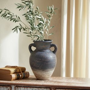 CARLINROSE BROWN VASE 10 (IN) 2