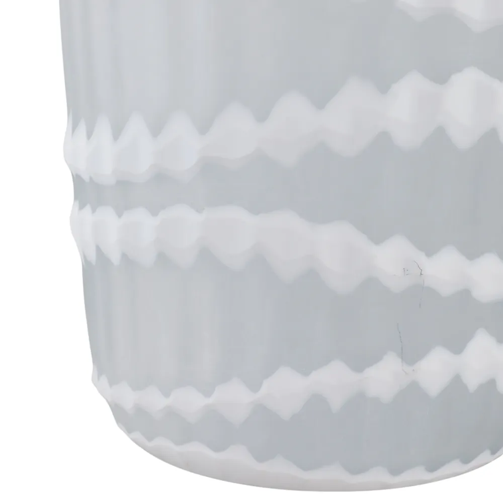 AXELBURN WHITE GLASS VASE 14 (IN)
