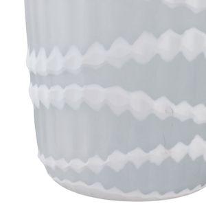 AXELBURN WHITE GLASS VASE 14 (IN) 6