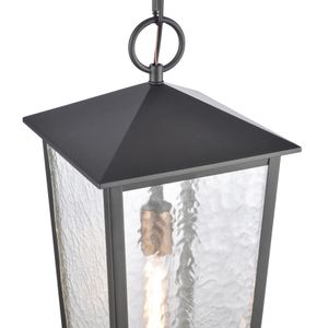 Marquis 9'' Wide 1-Light Outdoor Pendant - Matte Black 4