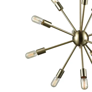Delphine 27'' Wide 12-Light Chandelier - Satin Brass 4
