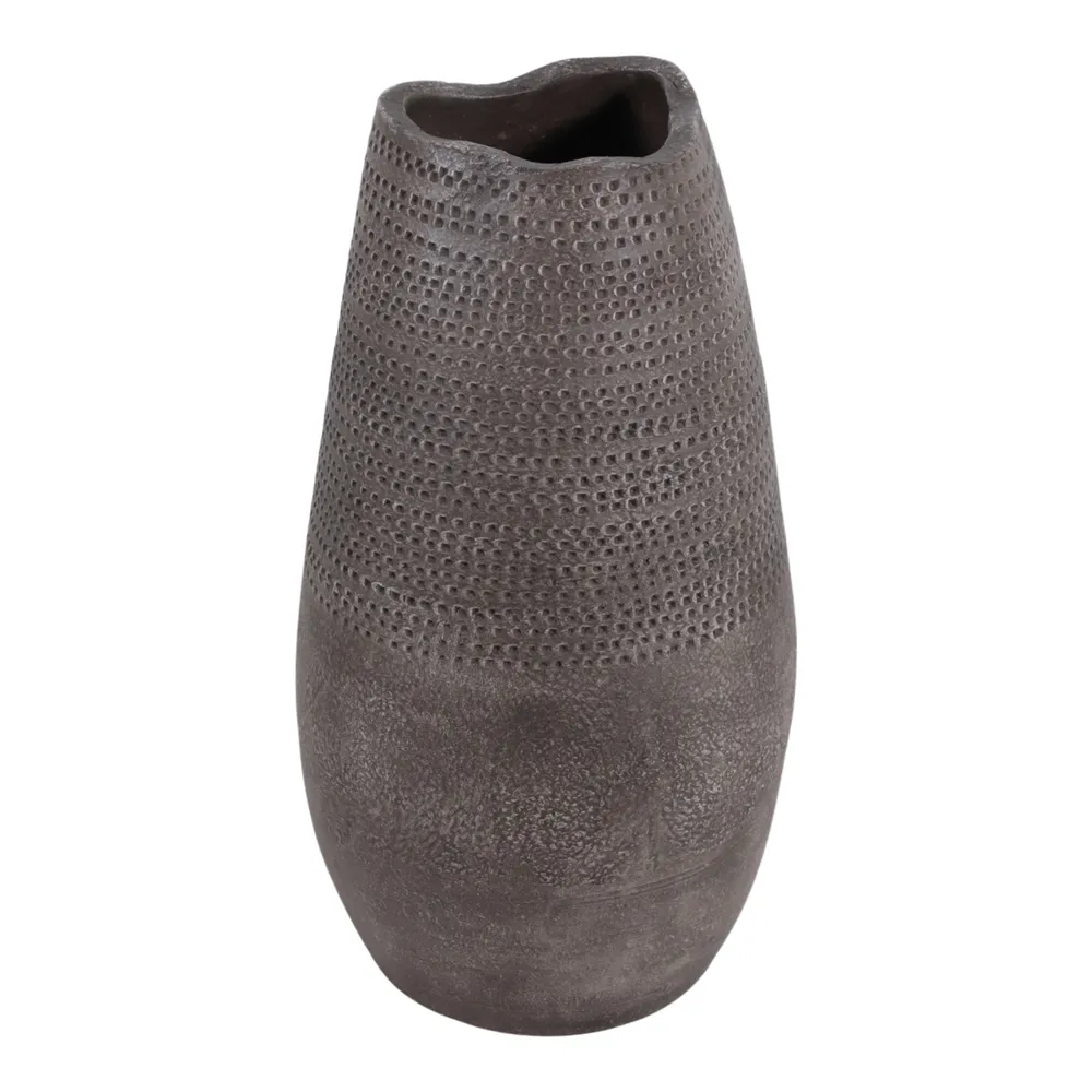 NORAHAVEN BROWN VASE 19 (IN)