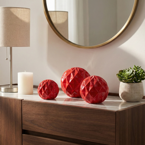 NEWTONGATE SET OF 3 RED DECOR 6 (IN) 11
