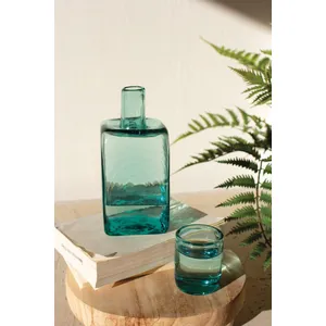 Bedside Water Carafe and Drinking Glass 2