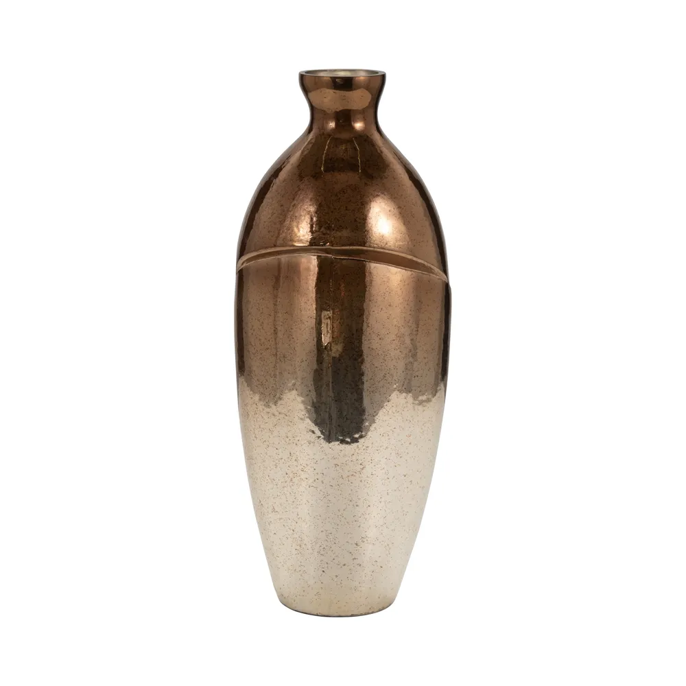 NASHCLIFF BRONZE GLASS VASE 19 (IN)