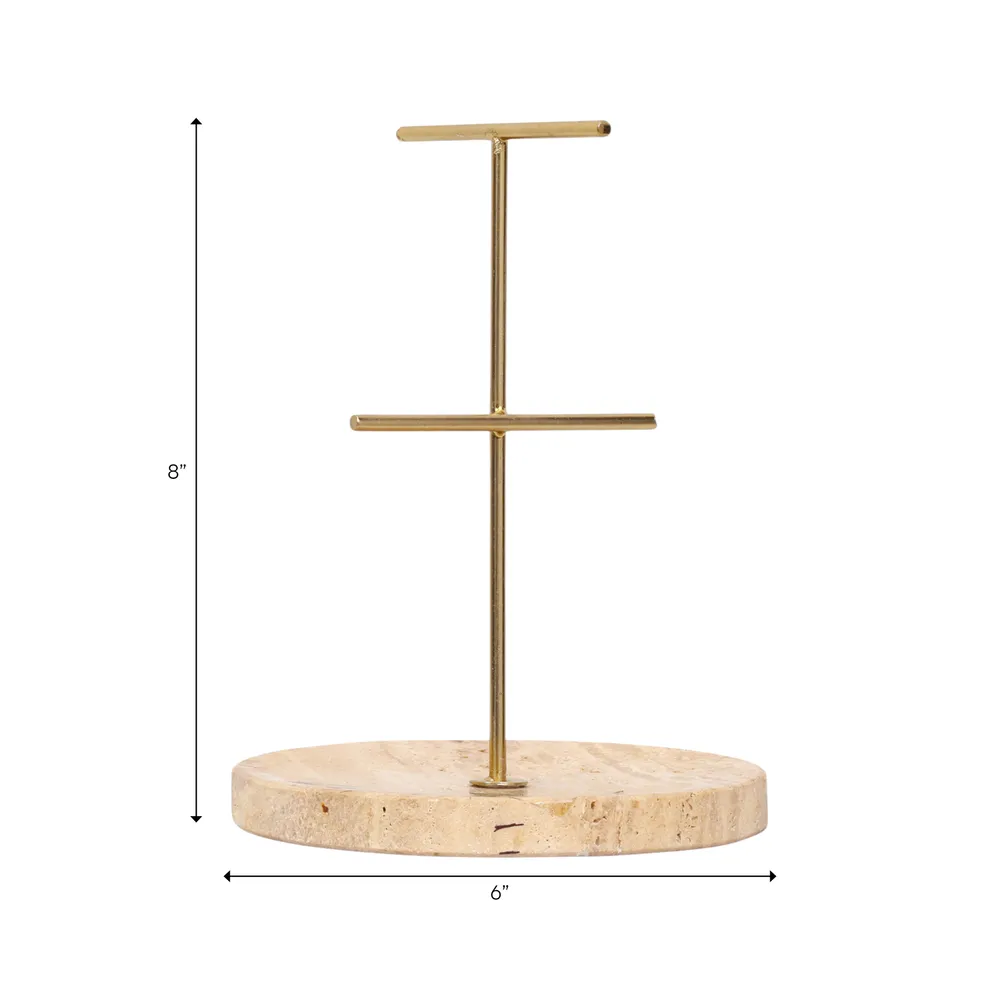 HEWITTMOOR TAN JEWELRY STAND 8 (IN)
