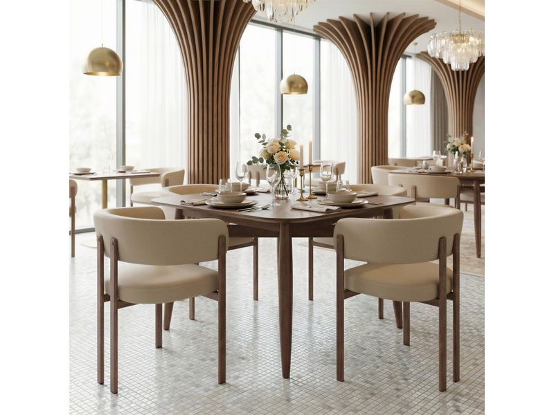Ruge Dining Chair Beige 2