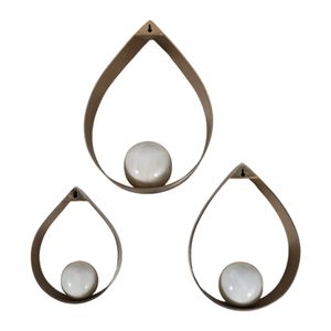HARDENBROOK SET OF 3 GOLD WALL SCULPTURES 14 (IN) 7