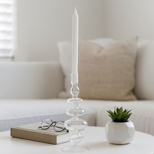 ELLENLAND CLEAR CANDLE HOLDER 11 (IN) 10