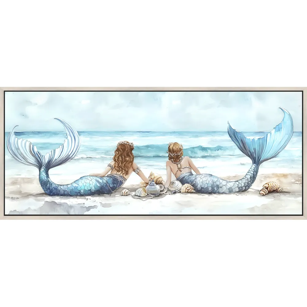 Canvas in a Floating White Frame
