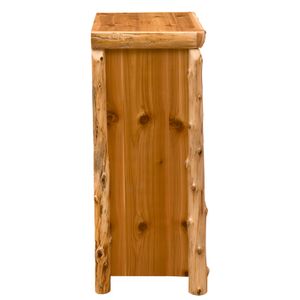 Cedar Log Four Drawer Chest - Weathered - Standard Line 6