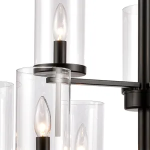 Oakland 28.5'' Wide 9-Light Chandelier - Black 2