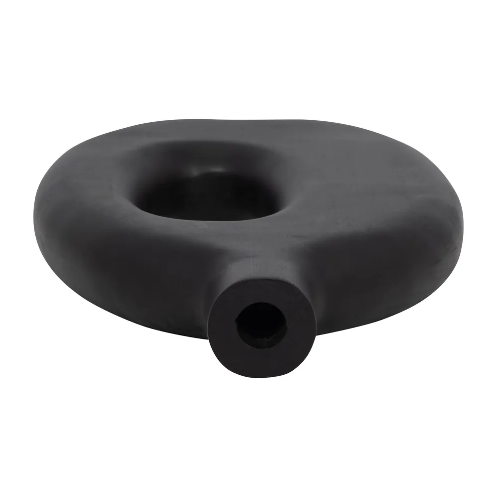 GRIFFINMOOR BLACK VASE 14 (IN)