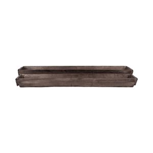 HELTONBROOK SET OF 2 SILVER TRAY 3 (IN) 1