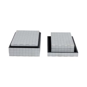 CANTONLEY SET OF 3 BLACK BOXES 4 (IN) 5