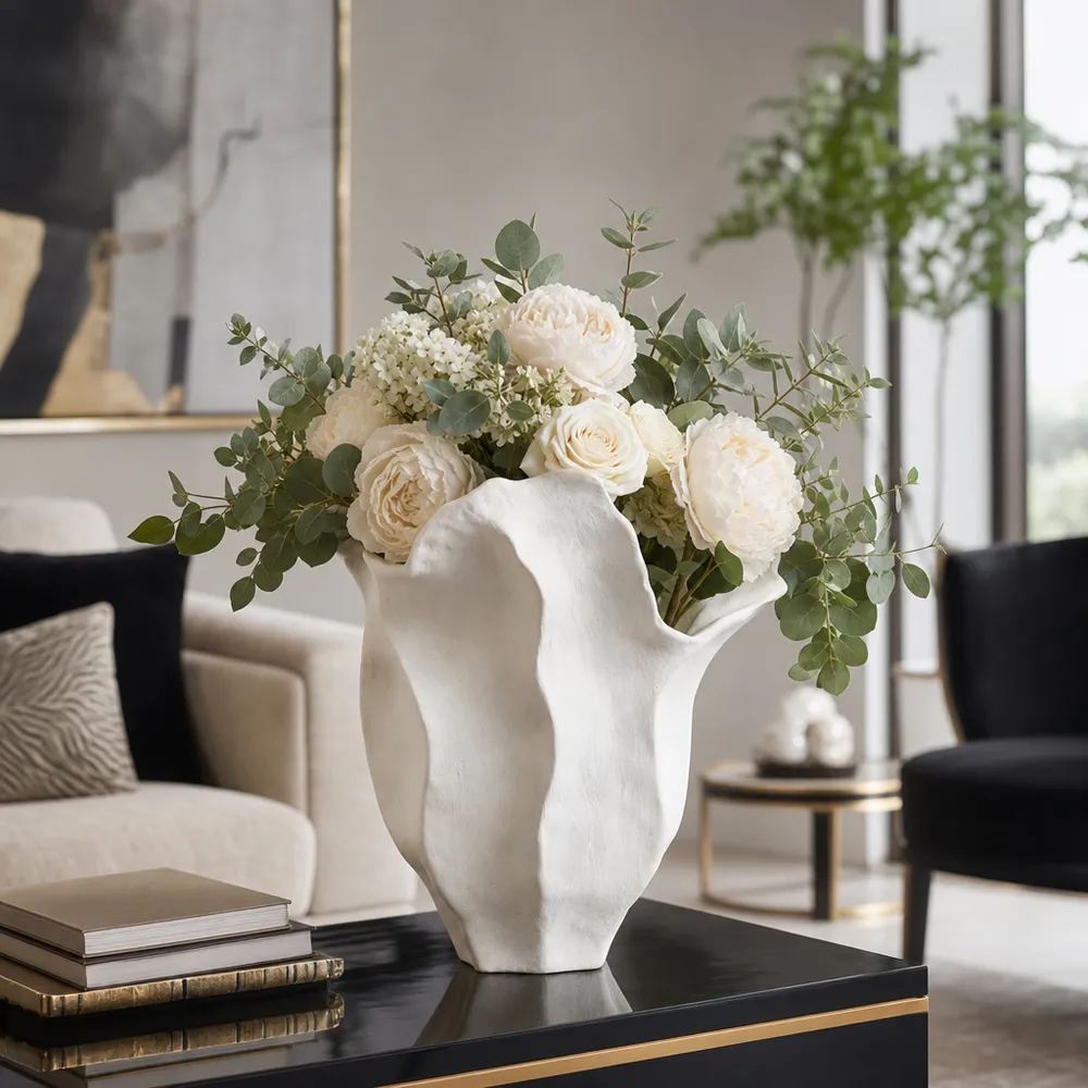 GLASERVALE IVORY VASE 17 (IN)