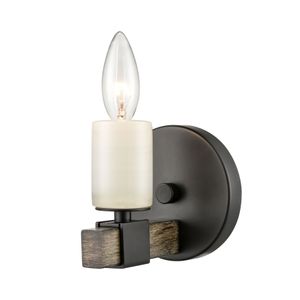 Stone Manor 5'' High 1-Light Sconce - Matte Black 1