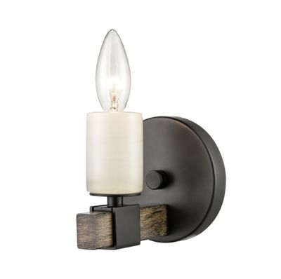Stone Manor 5″ High 1-Light Sconce - Matte Black