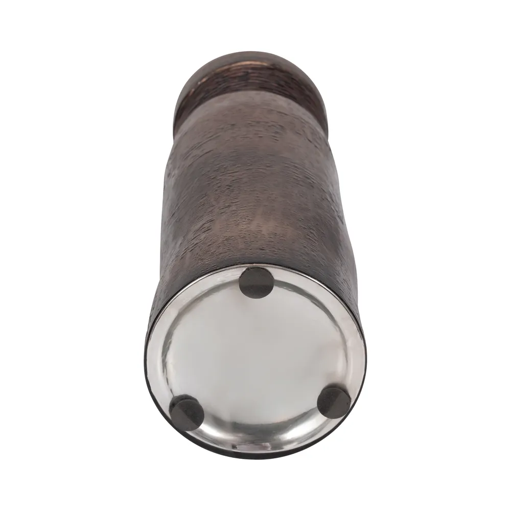 HAMDENWAY BRONZE GLASS VASE 18 (IN)