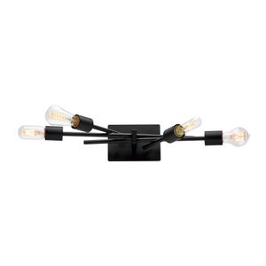 Stick 21.25'' Wide 4-Light Vanity Light - Matte Black 1