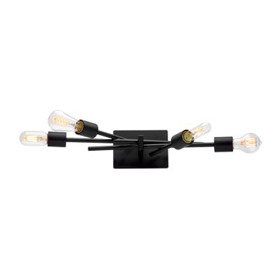Stick 21.25″ Wide 4-Light Vanity Light - Matte Black