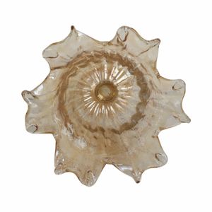 HARDENSHAW BROWN GLASS VASE 18 (IN) 7