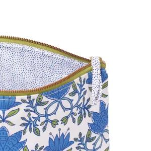 Tilly Blue Green Large Essential Canvas Pouch 6
