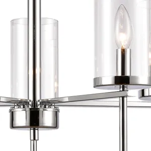 Oakland 25'' Wide 5-Light Chandelier - Chrome 3