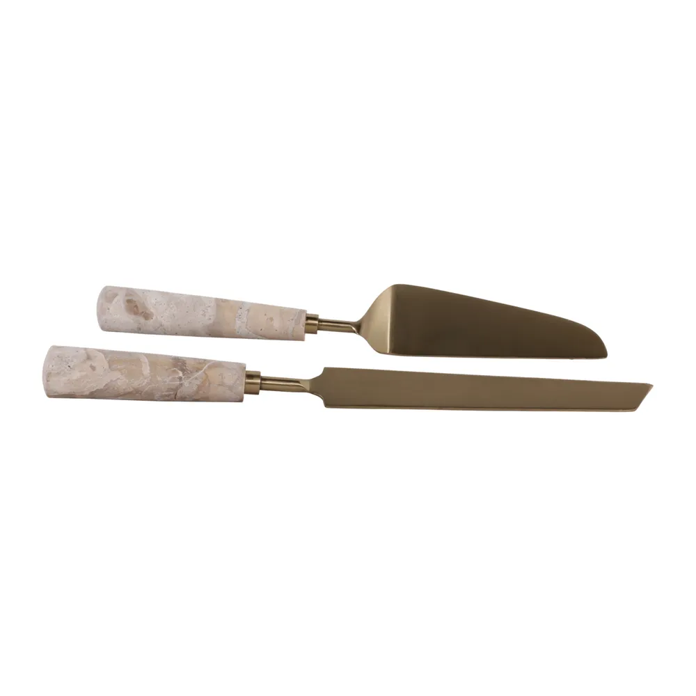 ALDEROAK SET OF 2 TAN SERVEWARE 1 (IN)
