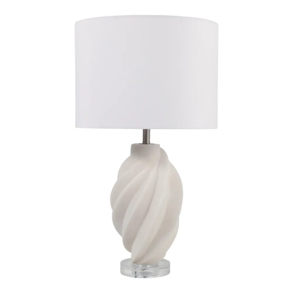 RAFECROSS IVORY LAMP 25 (IN)