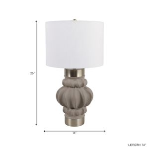 ASPENTON GRAY LAMP 26 (IN) 7