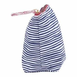 Suri Navy Medium Essential Canvas Pouch 7
