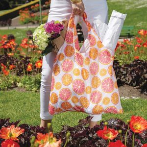 Citrus Red blu Reusable Shopping Bag 7