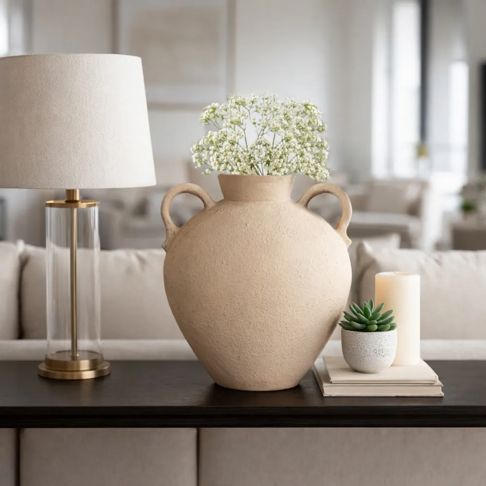 BURTONHOLM IVORY VASE 16 (IN)