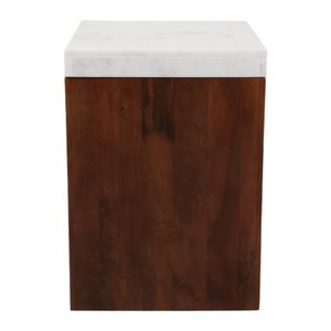BAKERCLIFF WHITE TABLE 23 (IN) 4