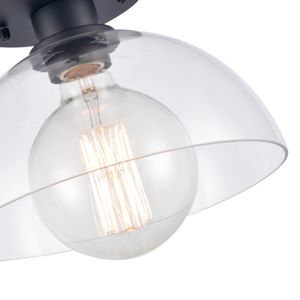 Julian 10'' Wide 1-Light Semi Flush Mount - Matte Black 6