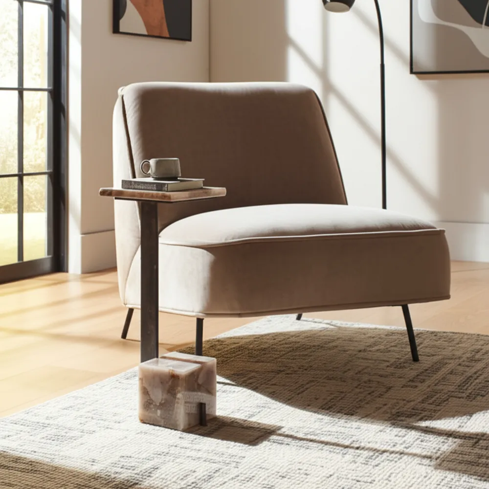 MILTONRIDGE GRAY TABLE 24 (IN)
