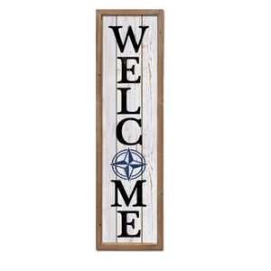 35-1/2" WELCOME COMPASS VERTICAL SIGN 1