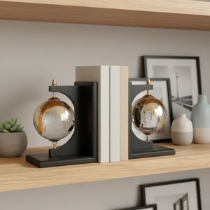 CULLENMORE SET OF 2 BLACK BOOKENDS 9 (IN) 10