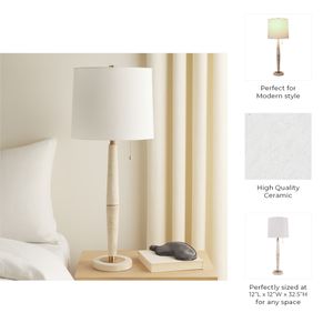 ELDERHAVEN IVORY LAMP 33 (IN) 9
