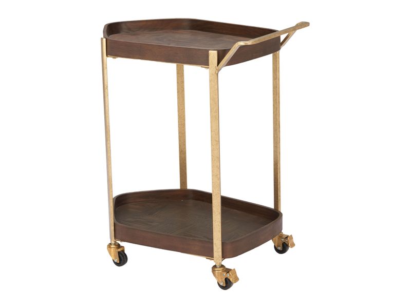 Stela Bar Cart Walnut 6